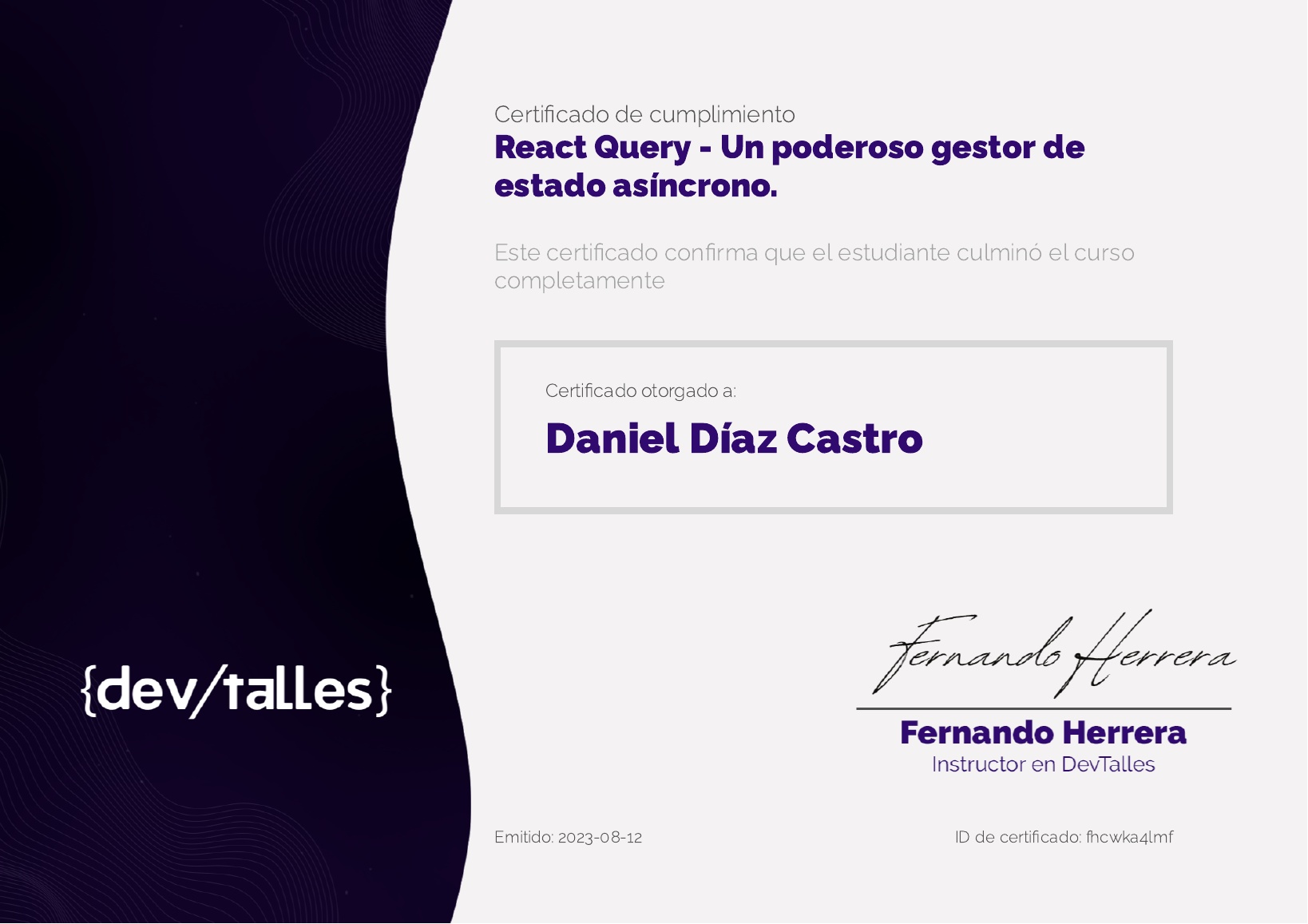 Certificación